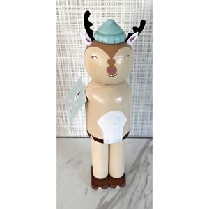 Wooden Reindeer Deer Rudolph Christmas Rustic Country 10" Kohl's‎
